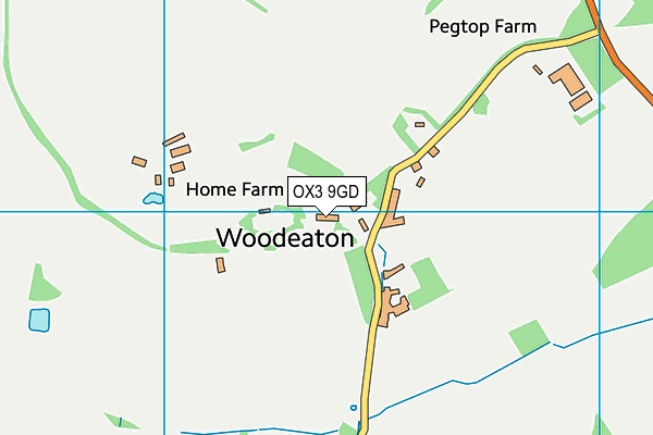 OX3 9GD map - OS VectorMap District (Ordnance Survey)