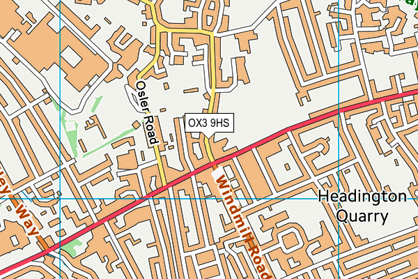 OX3 9HS map - OS VectorMap District (Ordnance Survey)
