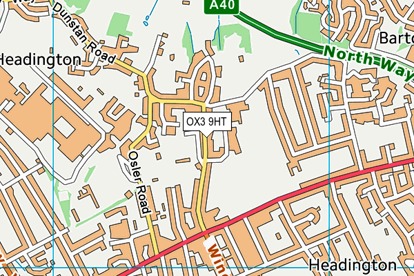 OX3 9HT map - OS VectorMap District (Ordnance Survey)