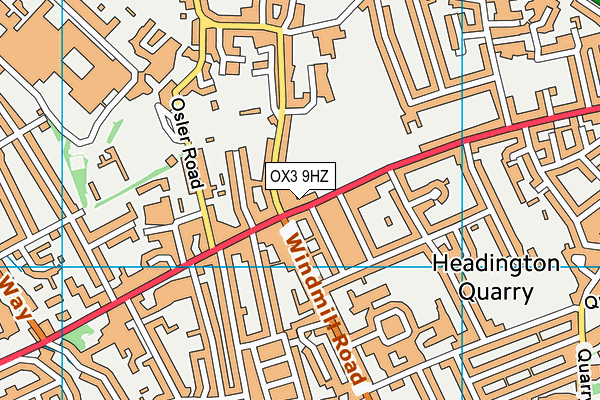 Map of THE HUB IN HEADINGTON LIMITED at district scale