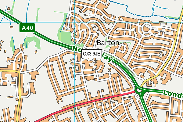 OX3 9JE map - OS VectorMap District (Ordnance Survey)