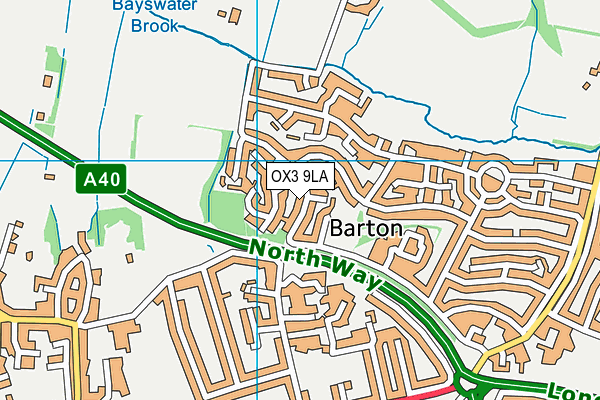 OX3 9LA map - OS VectorMap District (Ordnance Survey)