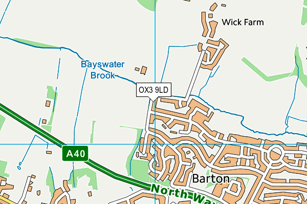 OX3 9LD map - OS VectorMap District (Ordnance Survey)