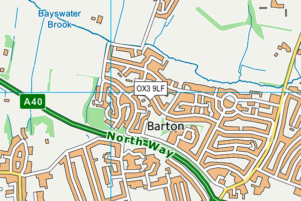 OX3 9LF map - OS VectorMap District (Ordnance Survey)