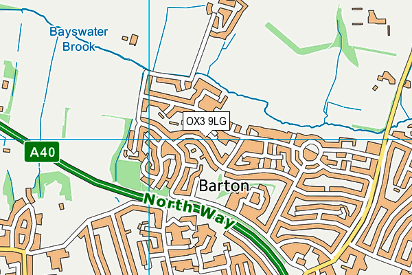 OX3 9LG map - OS VectorMap District (Ordnance Survey)