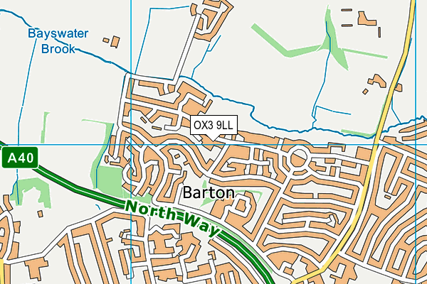 OX3 9LL map - OS VectorMap District (Ordnance Survey)