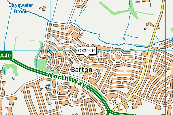 OX3 9LP map - OS VectorMap District (Ordnance Survey)