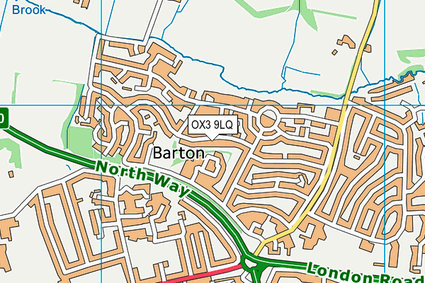 OX3 9LQ map - OS VectorMap District (Ordnance Survey)