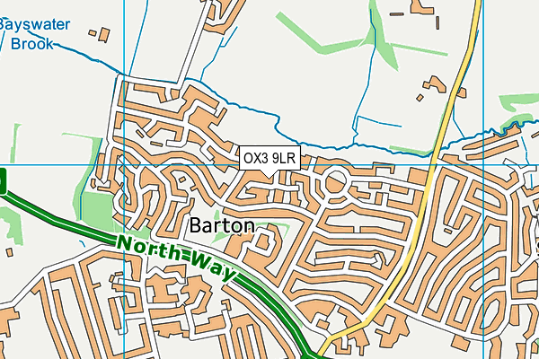 OX3 9LR map - OS VectorMap District (Ordnance Survey)