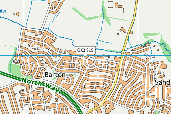 OX3 9LS map - OS VectorMap District (Ordnance Survey)