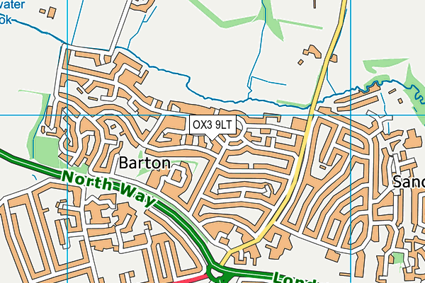 OX3 9LT map - OS VectorMap District (Ordnance Survey)