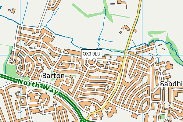 OX3 9LU map - OS VectorMap District (Ordnance Survey)