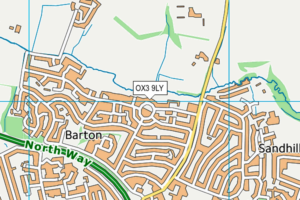 OX3 9LY map - OS VectorMap District (Ordnance Survey)