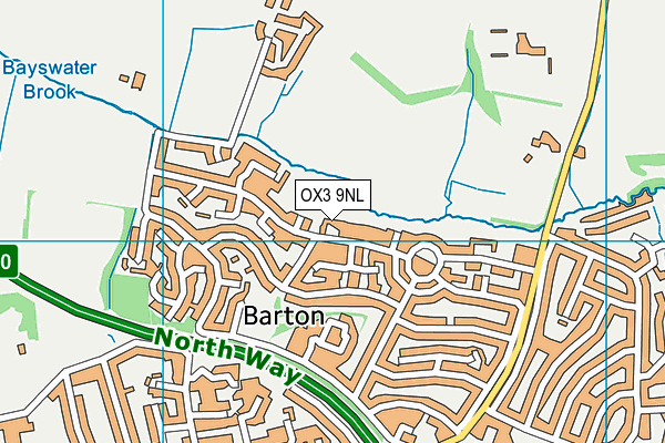 OX3 9NL map - OS VectorMap District (Ordnance Survey)