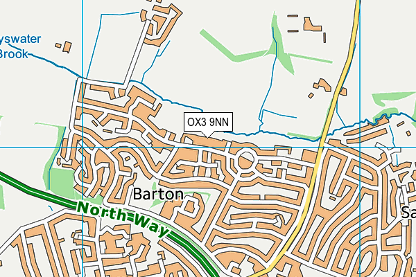 OX3 9NN map - OS VectorMap District (Ordnance Survey)