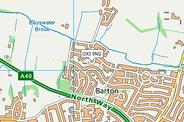 OX3 9NQ map - OS VectorMap District (Ordnance Survey)