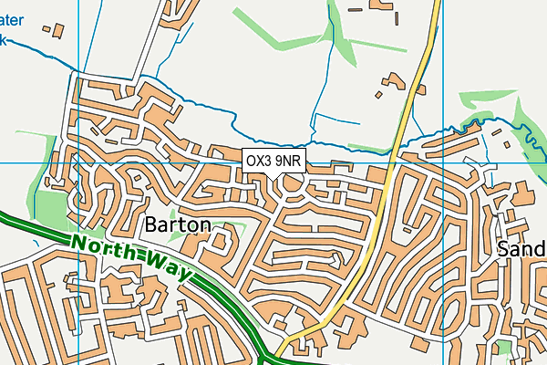 OX3 9NR map - OS VectorMap District (Ordnance Survey)