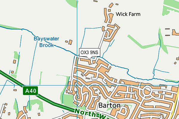 OX3 9NS map - OS VectorMap District (Ordnance Survey)