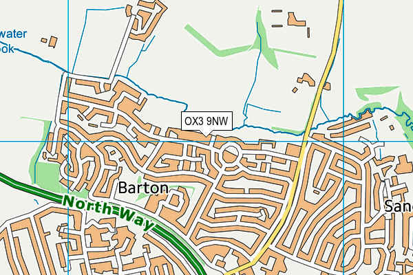 OX3 9NW map - OS VectorMap District (Ordnance Survey)