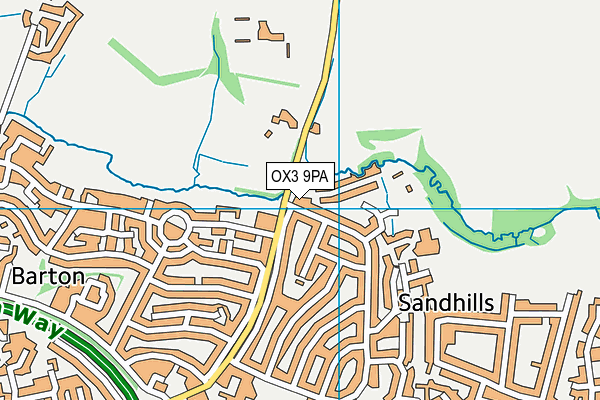 OX3 9PA map - OS VectorMap District (Ordnance Survey)