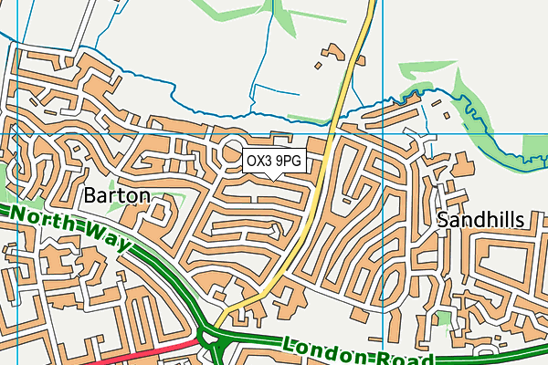 OX3 9PG map - OS VectorMap District (Ordnance Survey)