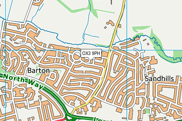 OX3 9PH map - OS VectorMap District (Ordnance Survey)