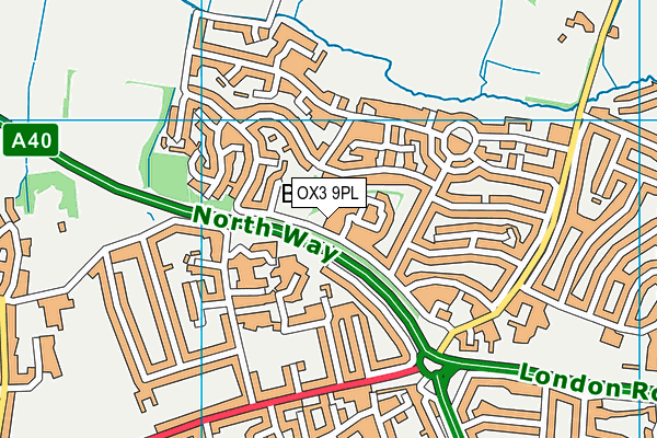 OX3 9PL map - OS VectorMap District (Ordnance Survey)