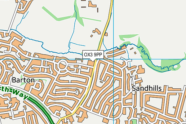 OX3 9PP map - OS VectorMap District (Ordnance Survey)