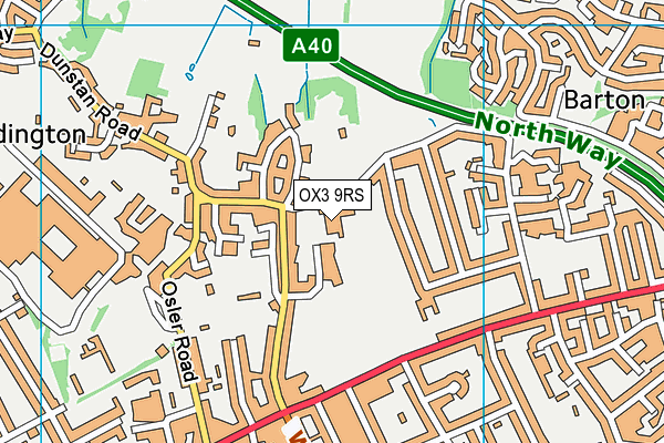 OX3 9RS map - OS VectorMap District (Ordnance Survey)