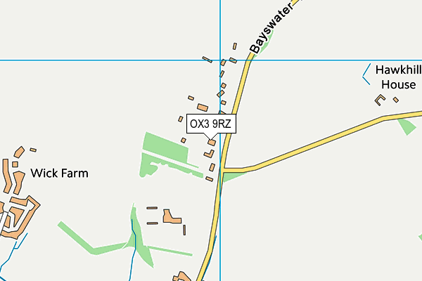 OX3 9RZ map - OS VectorMap District (Ordnance Survey)