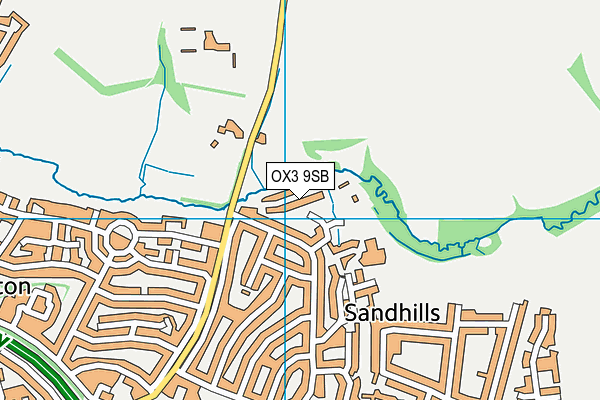 OX3 9SB map - OS VectorMap District (Ordnance Survey)