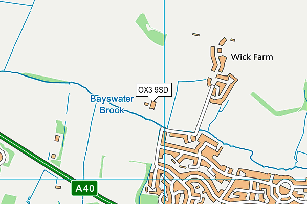 OX3 9SD map - OS VectorMap District (Ordnance Survey)