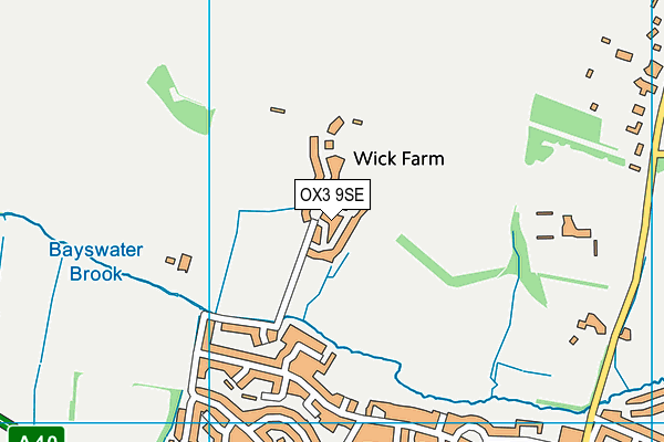 OX3 9SE map - OS VectorMap District (Ordnance Survey)