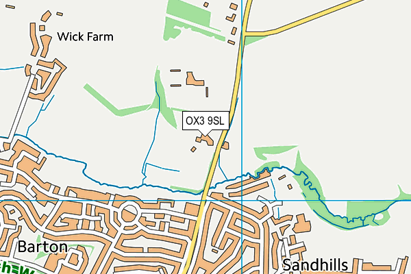 OX3 9SL map - OS VectorMap District (Ordnance Survey)