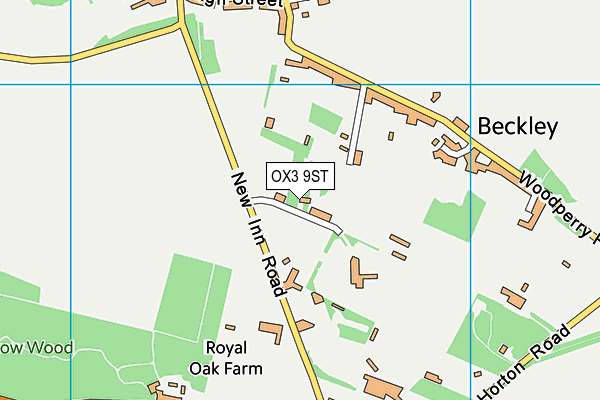 OX3 9ST map - OS VectorMap District (Ordnance Survey)