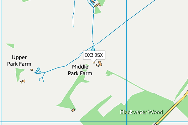 OX3 9SX map - OS VectorMap District (Ordnance Survey)