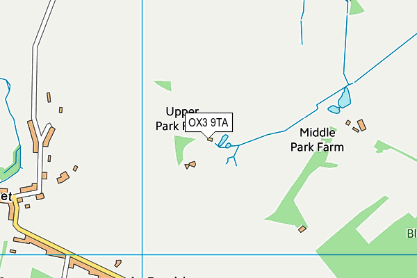 OX3 9TA map - OS VectorMap District (Ordnance Survey)