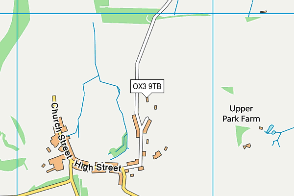 OX3 9TB map - OS VectorMap District (Ordnance Survey)