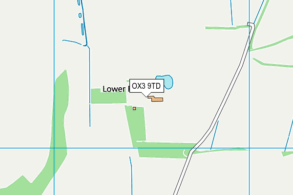 OX3 9TD map - OS VectorMap District (Ordnance Survey)