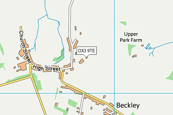 OX3 9TE map - OS VectorMap District (Ordnance Survey)