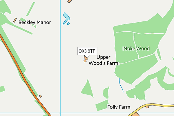 OX3 9TF map - OS VectorMap District (Ordnance Survey)