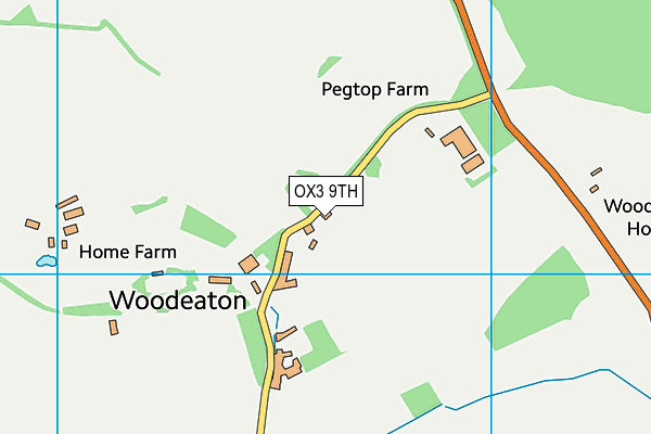 OX3 9TH map - OS VectorMap District (Ordnance Survey)