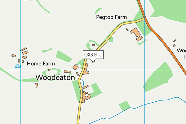 OX3 9TJ map - OS VectorMap District (Ordnance Survey)