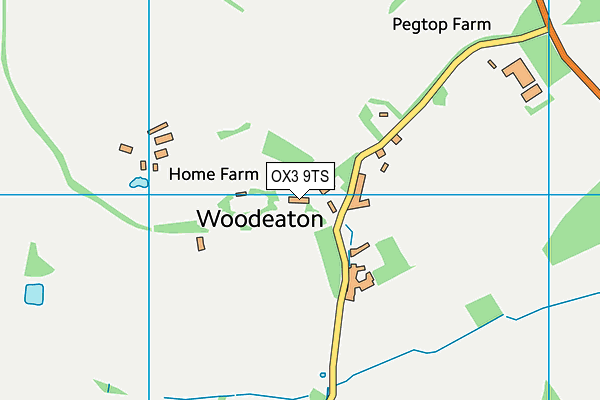 Woodeaton Manor School map (OX3 9TS) - OS VectorMap District (Ordnance Survey)