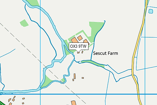 OX3 9TW map - OS VectorMap District (Ordnance Survey)