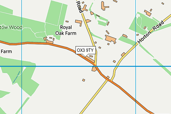 OX3 9TY map - OS VectorMap District (Ordnance Survey)