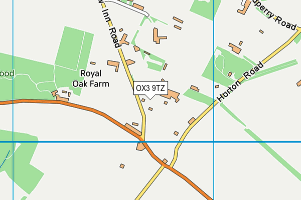 OX3 9TZ map - OS VectorMap District (Ordnance Survey)