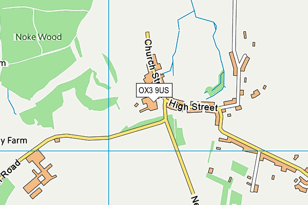 OX3 9US map - OS VectorMap District (Ordnance Survey)