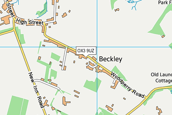 OX3 9UZ map - OS VectorMap District (Ordnance Survey)