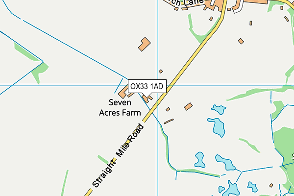OX33 1AD map - OS VectorMap District (Ordnance Survey)